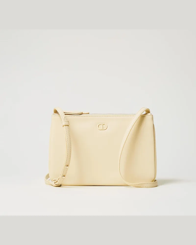 Twin-Set Taschen - Mini-Bag mit zwei Trageriemen, Vanilla, Einheitsgröße 
