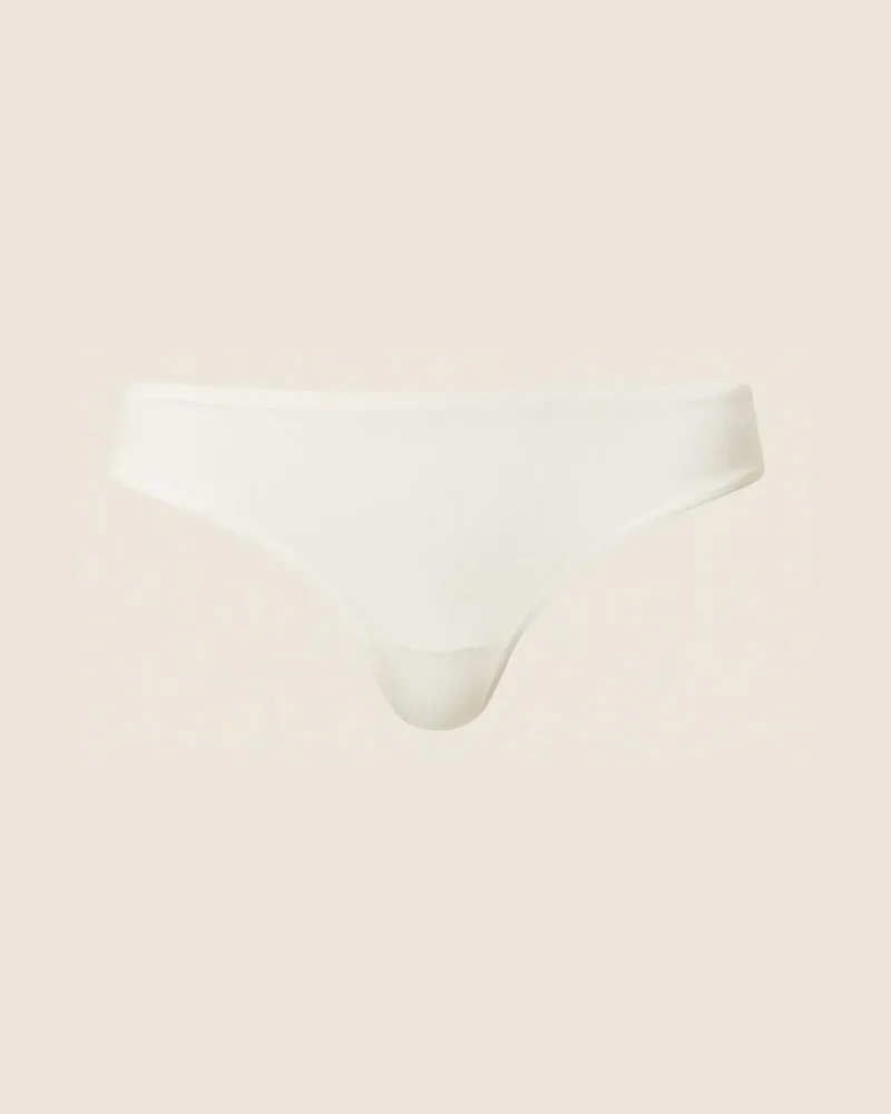 Twin-Set Unterwäsche - Brazilian-Slip aus Charmeuse, Mattweiß, Größe Mattweiß