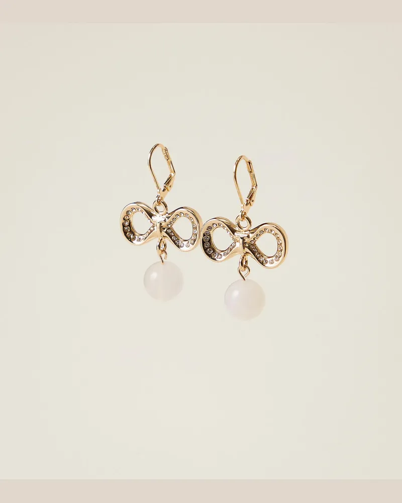 Twin-Set Ohrringe mit Strass und Logo New