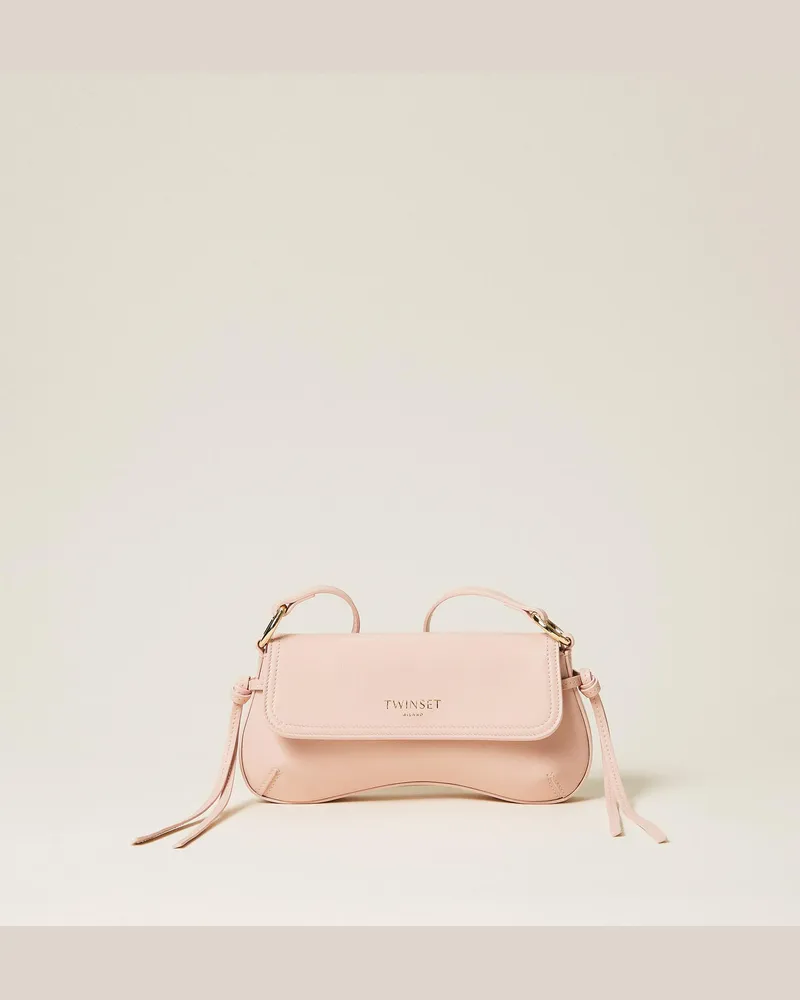Twin-Set Taschen - Umhängetasche aus Leder, Parisienne Rosa, Einheitsgröße Parisienne