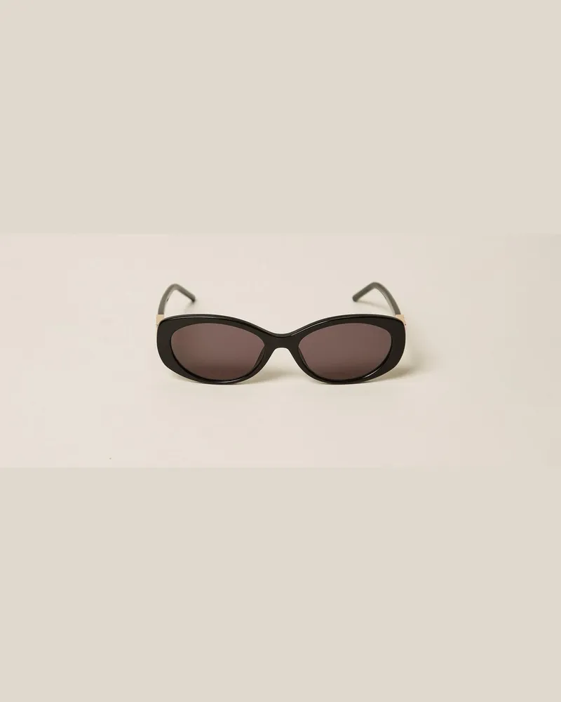 Twin-Set Ovale Sonnenbrille aus Acetat Shiny