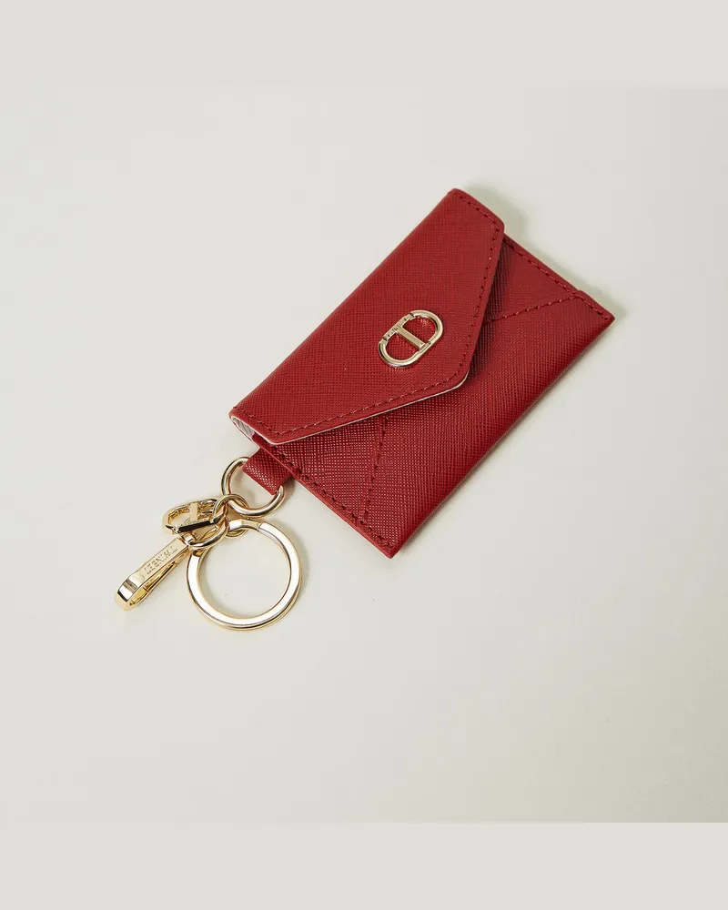 Twin-Set Accessoires - Karten-Mäppchen mit Schlüsselanhänger, Venedigrot, Einheitsgröße Venedigrot