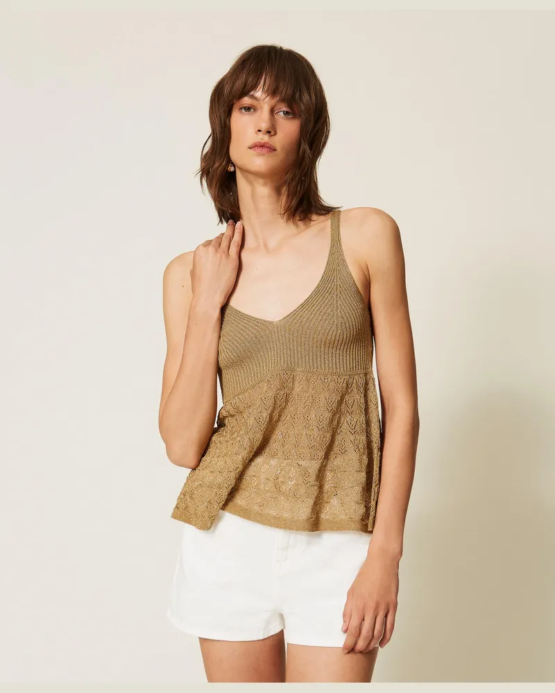 Twin-Set Figurbetontes Stricktop 
