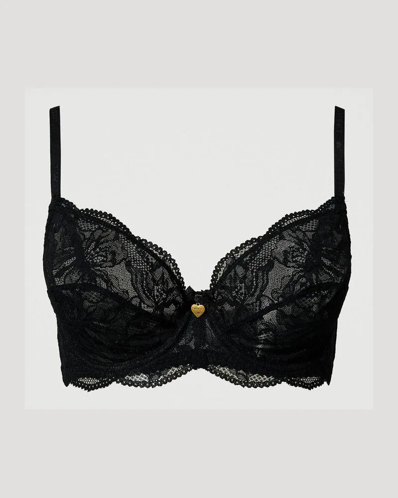 Twin-Set Unterwäsche - Bügel-BH aus Spitze, Schwarz, Größe: 1-C 