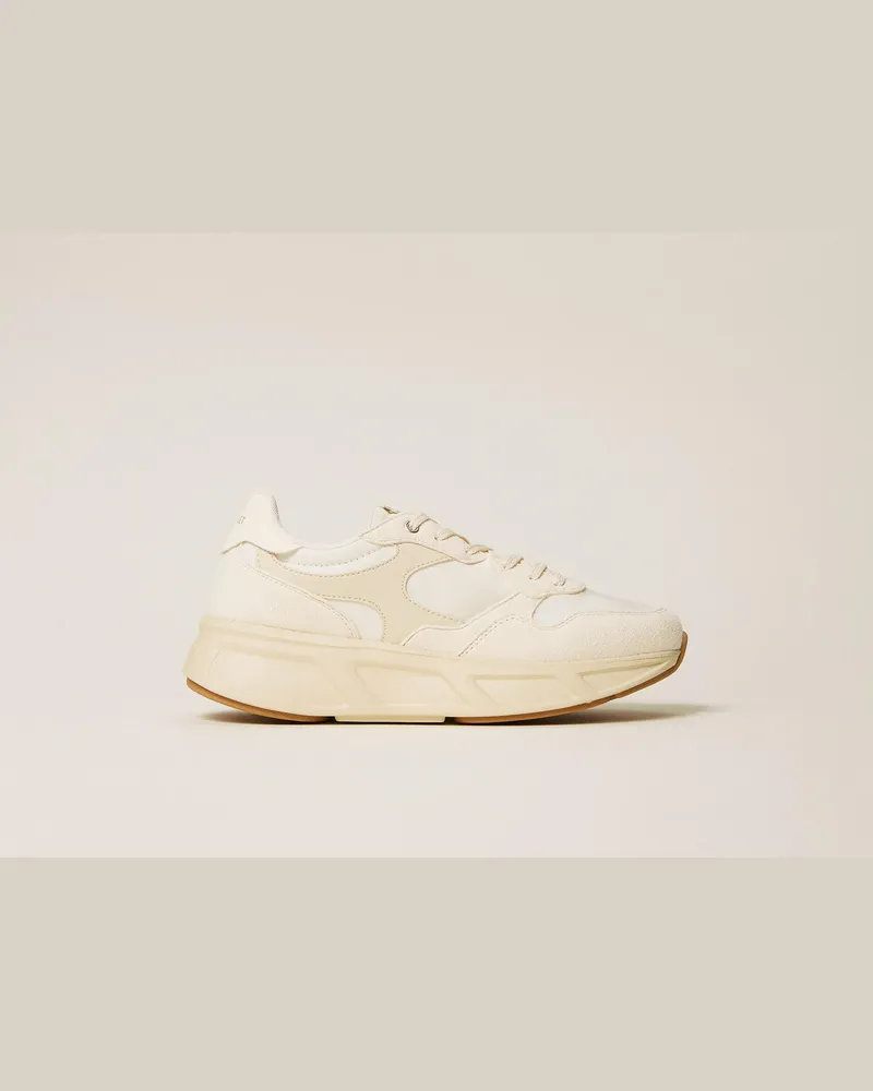 Twin-Set Schuhe - Fessura Sneaker im Laufschuhstil, Lilie, Größe Lilie