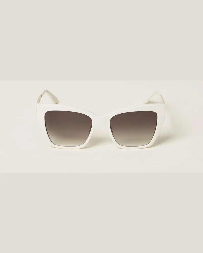 Twin-Set Schmetterlings-Sonnenbrille aus Acetat Solid
