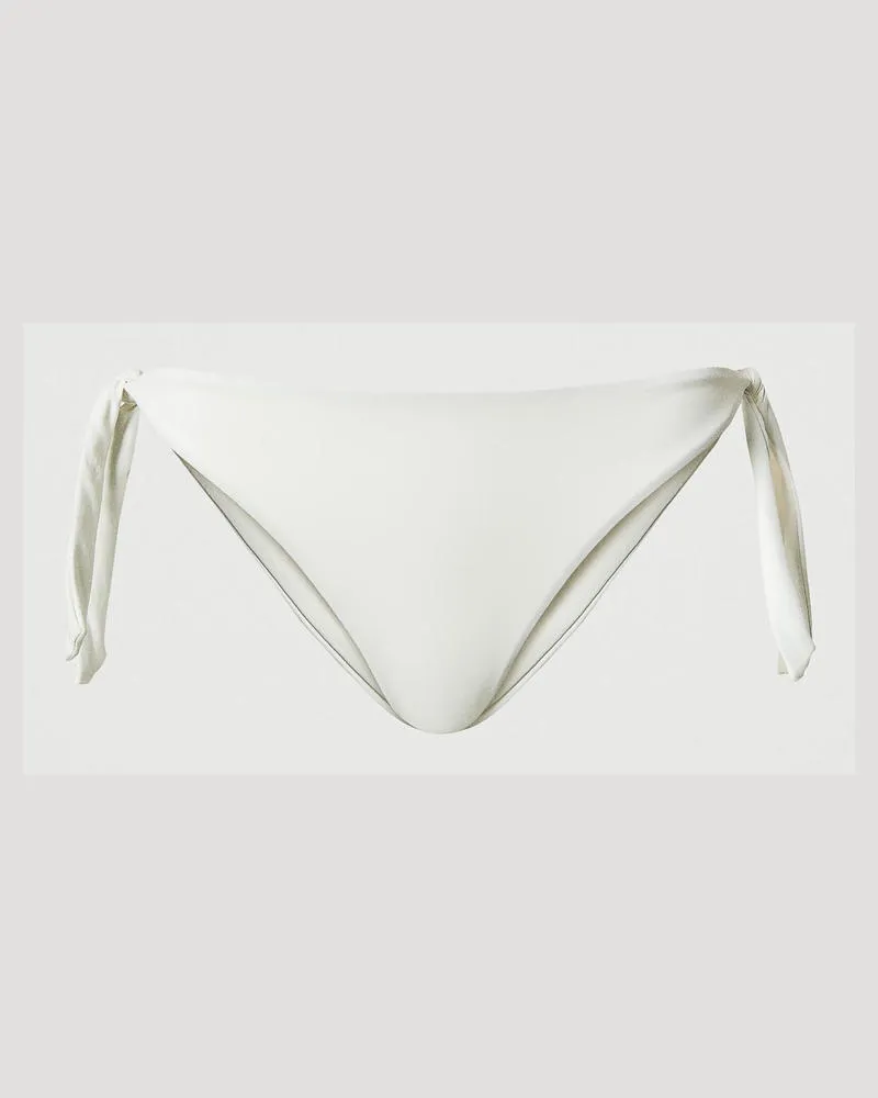 Twin-Set Bademode - Bikinitanga mit Schleifen, Perlmutt, Größe: IV 