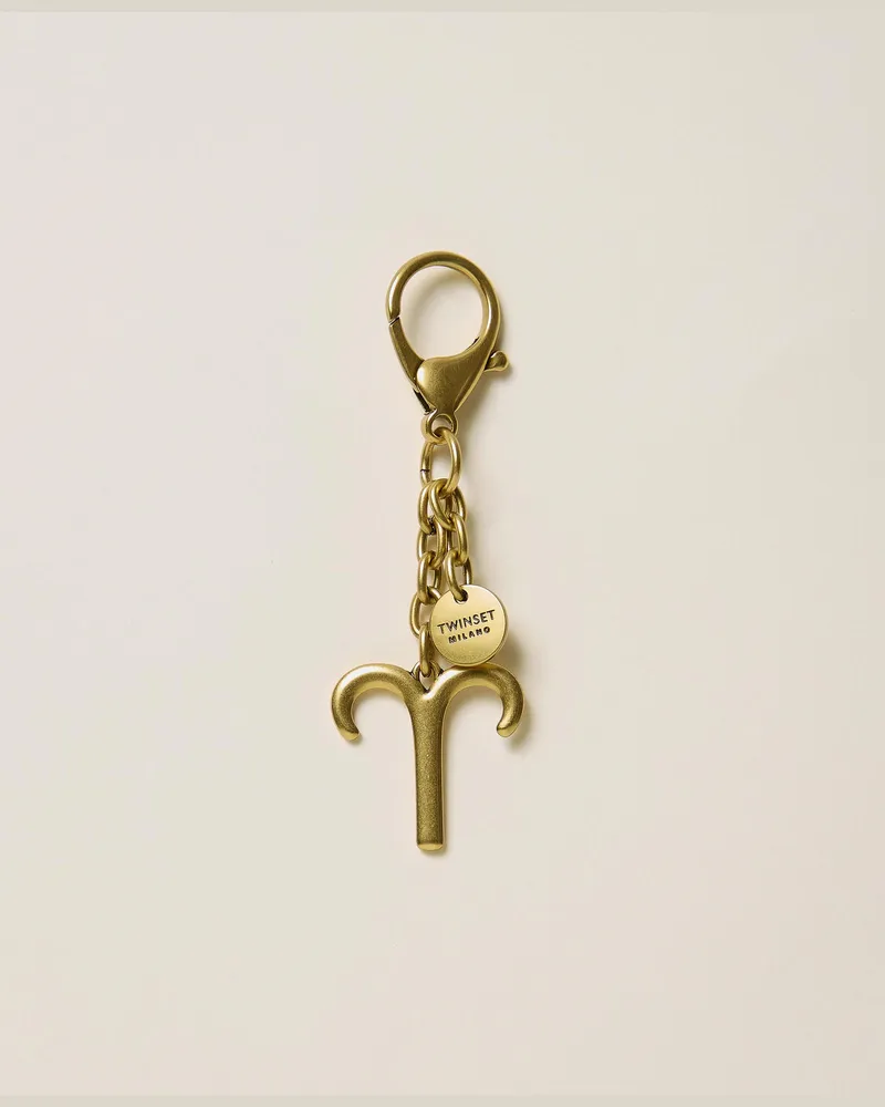 Twin-Set Sternzeichen-Schlüsselanhänger mit Logo Widder