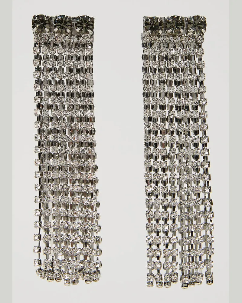 Twin-Set Accessoires - Ohrringe mit Strassfransen, Kristall, Einheitsgröße Kristall
