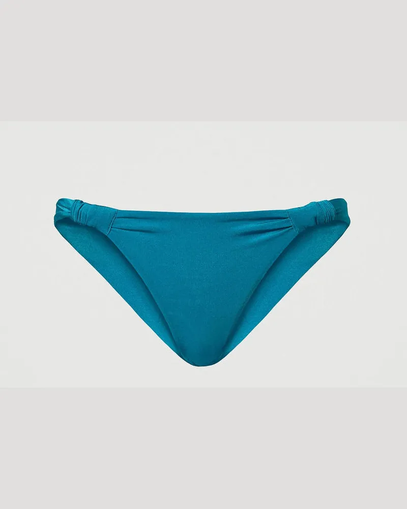 Twin-Set Bademode - Brazilian-Bikinihose mit Raffungen, Turquoise, Größe Turquoise
