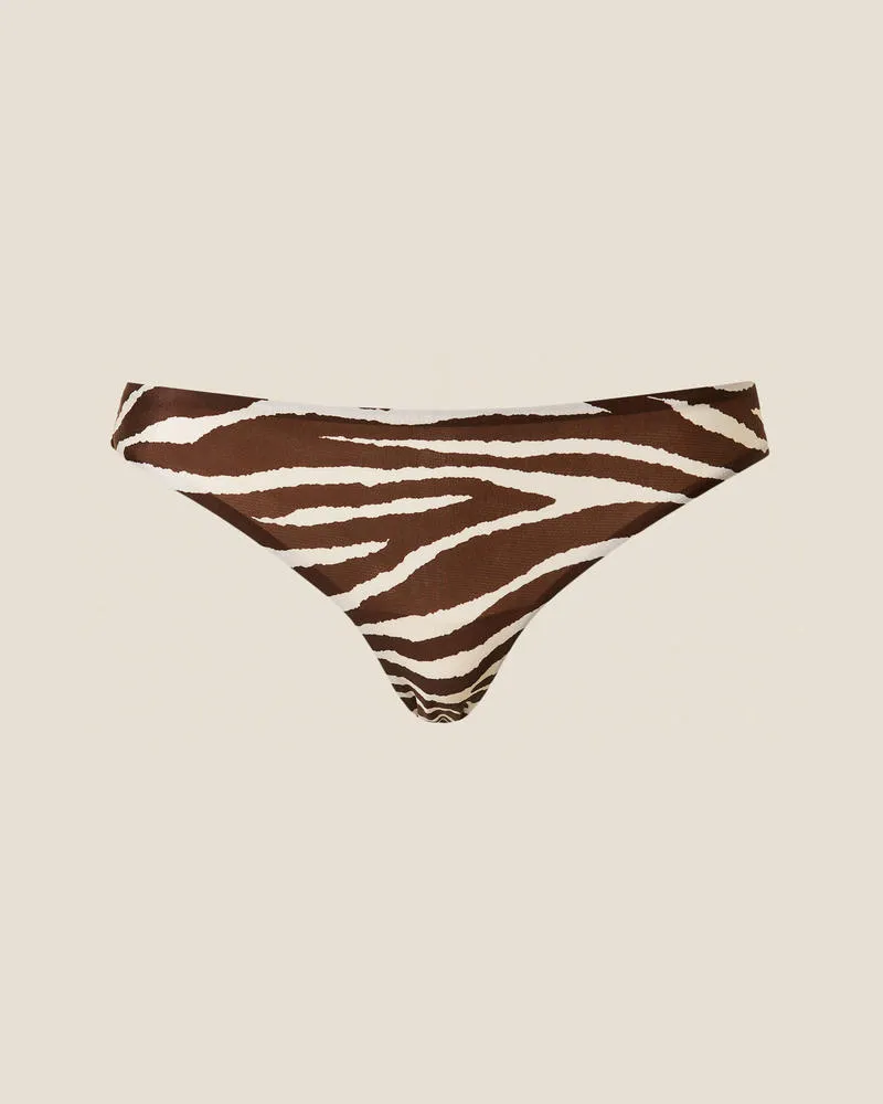 Twin-Set Unterwäsche und Nachtwäsche - Stringtanga mit Animalprint, Zebraprint, Größe Zebraprint