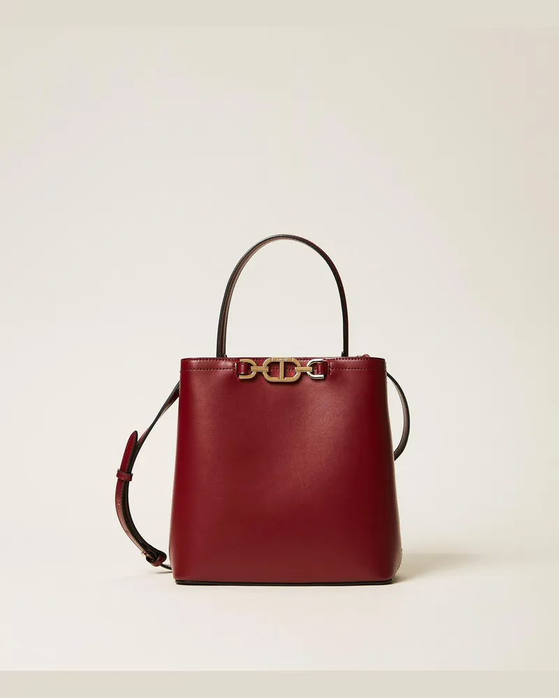 Twin-Set Taschen - Kleine Tasche „First Class" mit „Oval T"-Ziertrense, „Winetasting"-Violett, Einheitsgröße „winetasting“-violett