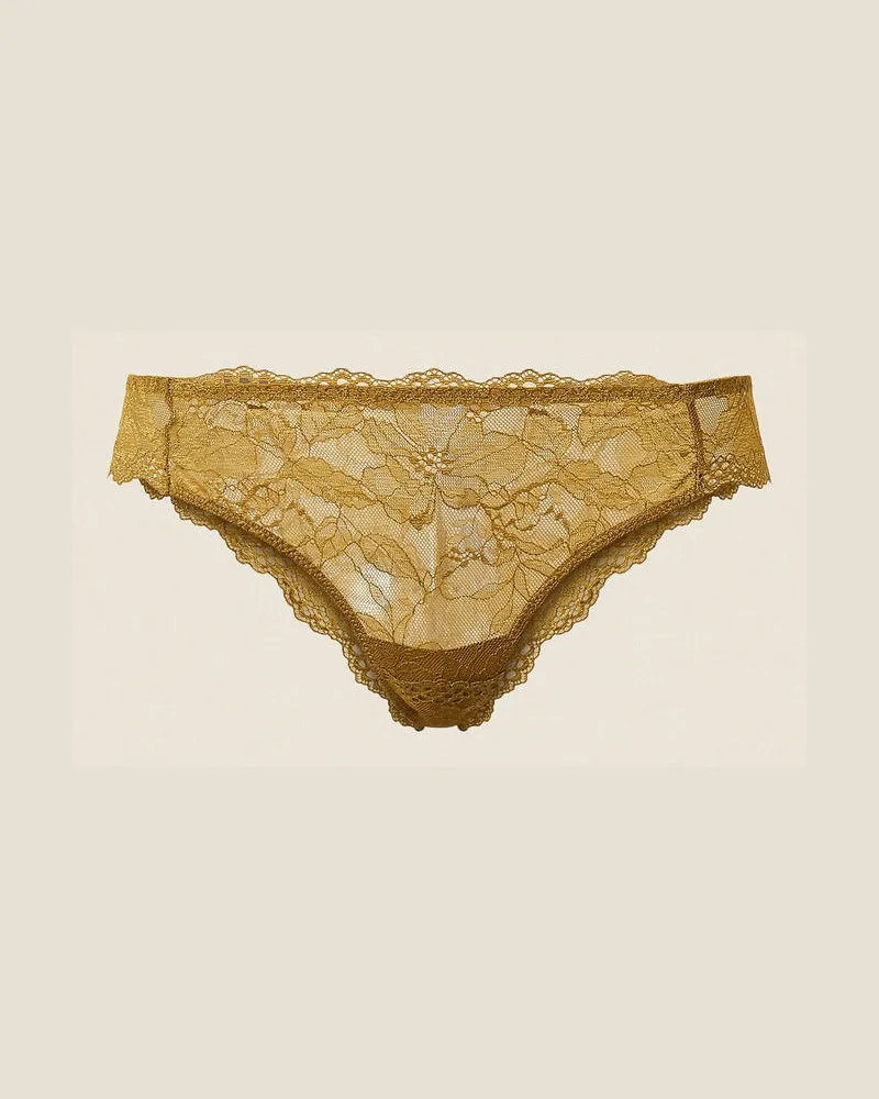 Twin-Set Brazilian-Slip aus Spitze Shiny