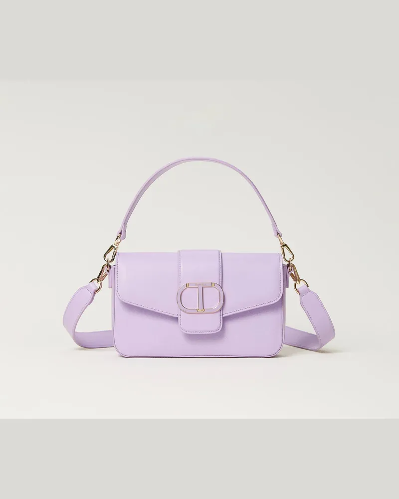 Twin-Set Taschen - Umhängetasche „Amie" aus Leder, Lavendellila, Einheitsgröße 