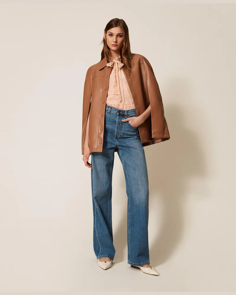 Twin-Set 5-Pocket-Jeans, Mittleres "Denimblau", Größe Mittleres