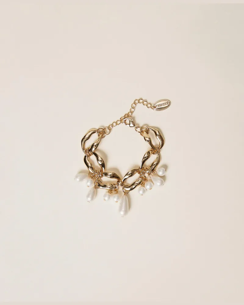 Twin-Set Kettenarmband mit Perlen New