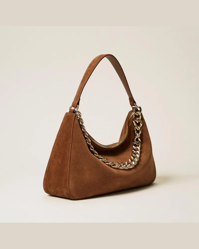 Twin-Set Taschen - Mittelgroße Tasche 'Liliane' aus Rauleder, Einheitsgröße 