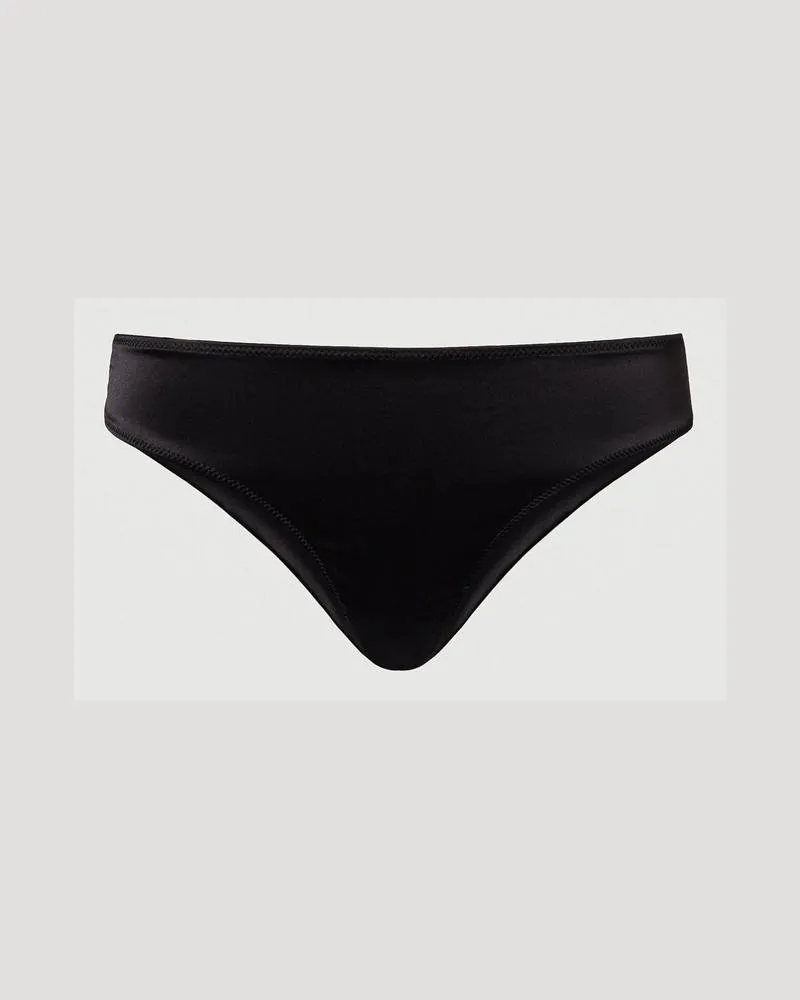 Twin-Set Unterwäsche - Brazilian-Slip aus Satin, Schwarz, Größe: IV 