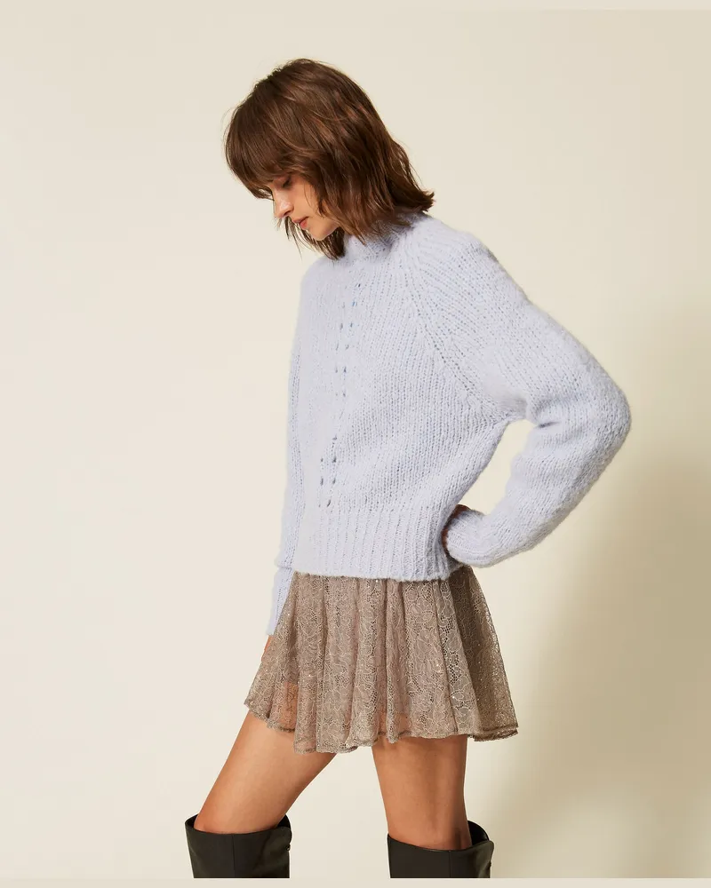 Twin-Set Pullover aus Alpakamischung Dusty