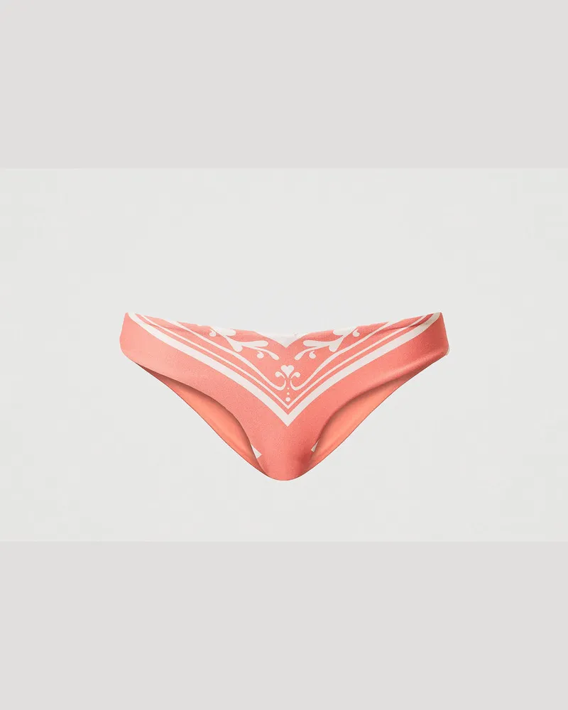 Twin-Set Bademode - Bikinihose mit Foulardprint, Foulard-Print Coral Sunset / Coral Sunset, Größe Foulard-print