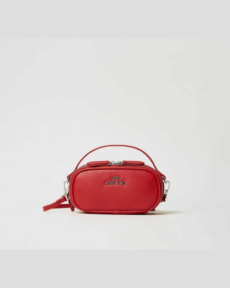 Actitude by Twinset Taschen - Mini-Umhängetasche mit Logo, Love Potion, Einheitsgröße 