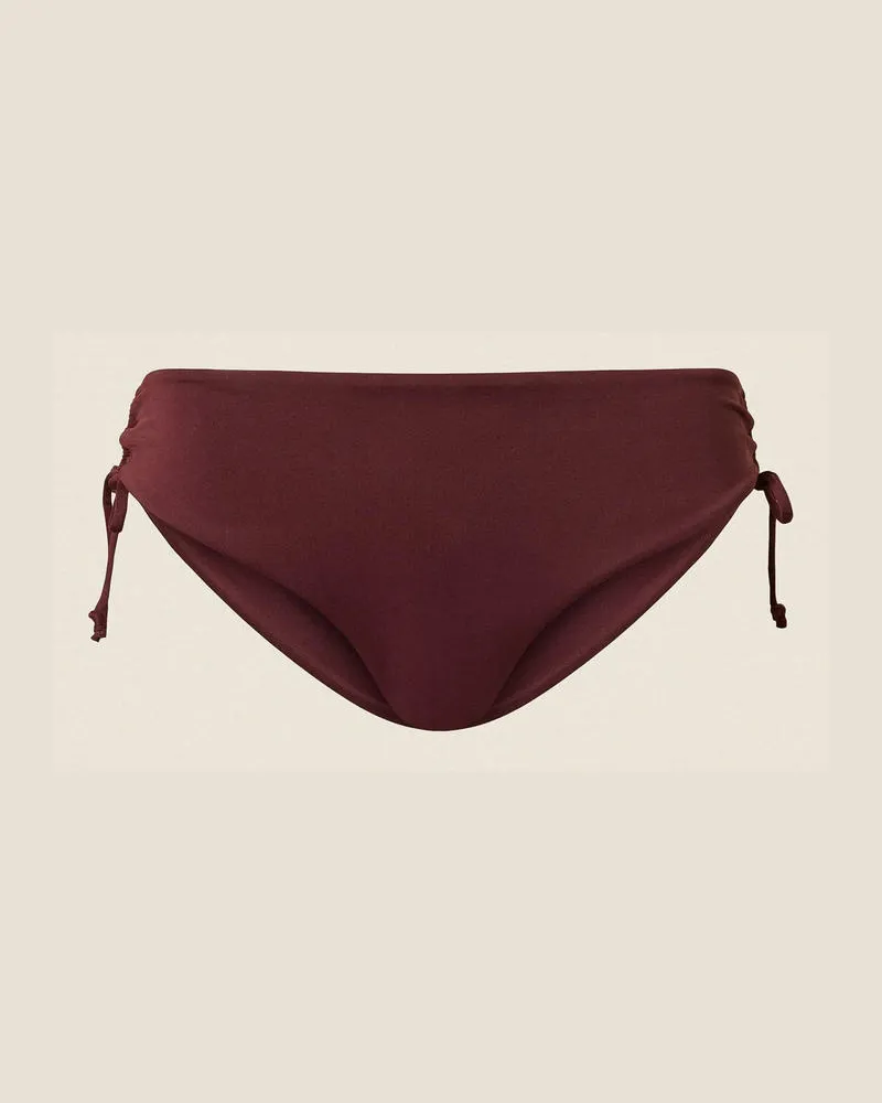 Twin-Set Bademode - Bikinislip mit Tunnelzug, „Winetasting"-Violett, Größe „winetasting“-violett