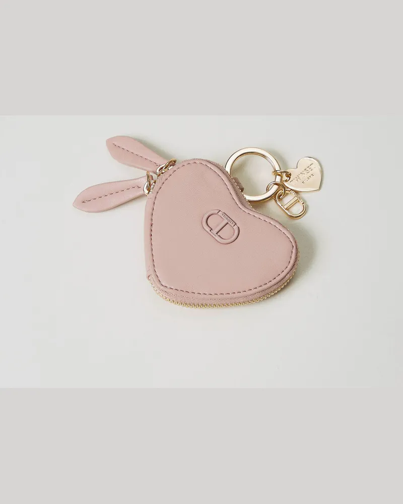 Twin-Set Accessoires - Münztäschchen in Herzform mit Logo, Parisienne Rosa, Einheitsgröße Parisienne