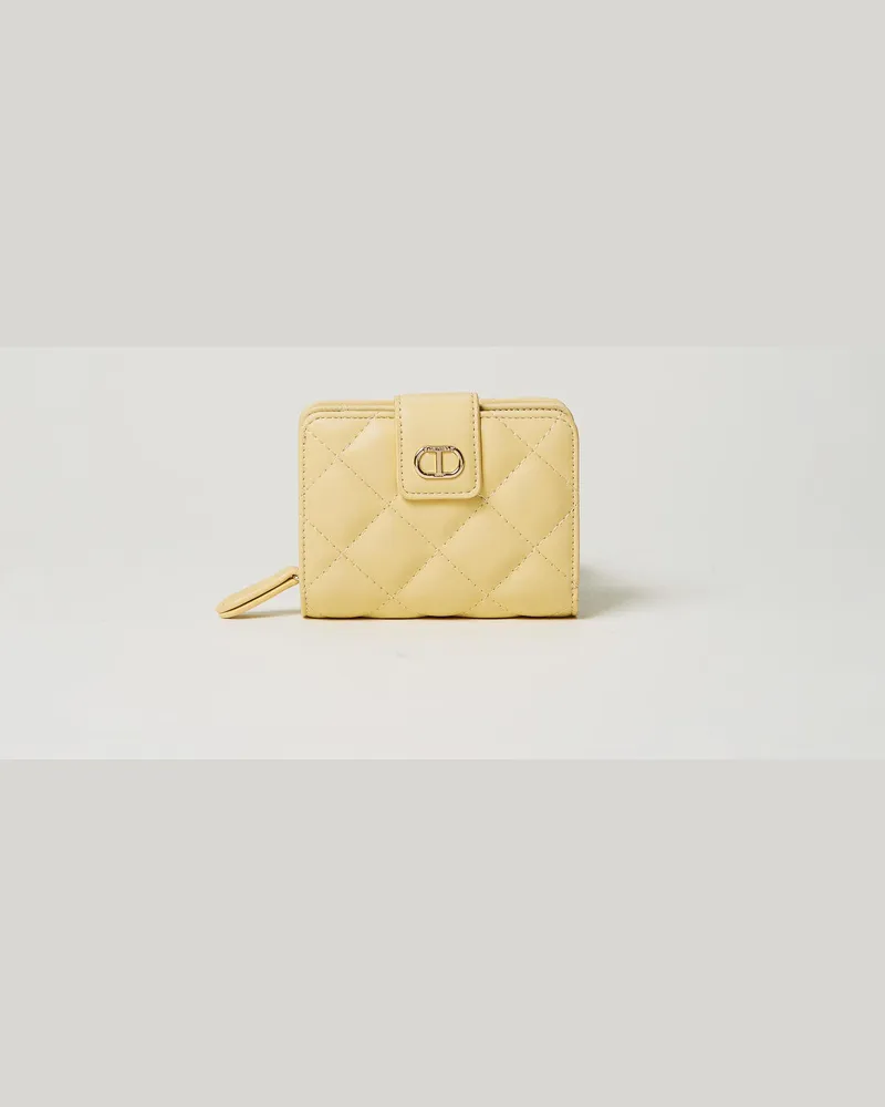 Twin-Set Accessoires - Gestepptes Portemonnaie „Audrey", Pale Yellow, Einheitsgröße Pale