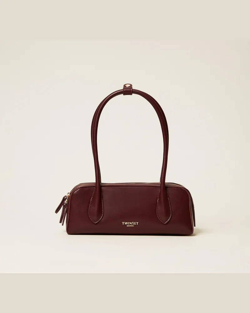 Twin-Set Taschen - Bowling-Bag mit Logo, Purple Eden, Einheitsgröße 