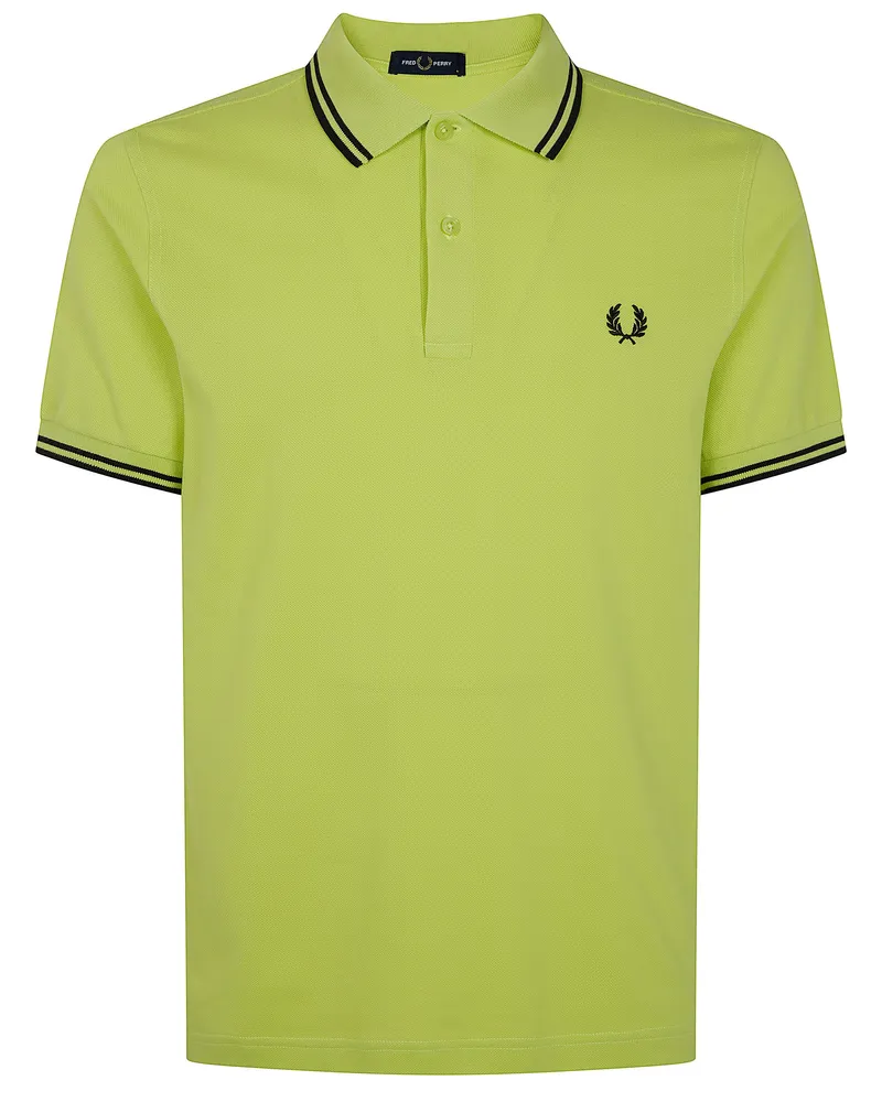 Fred Perry Fred Perry" Tipped Fred Perry Shirt Yellow