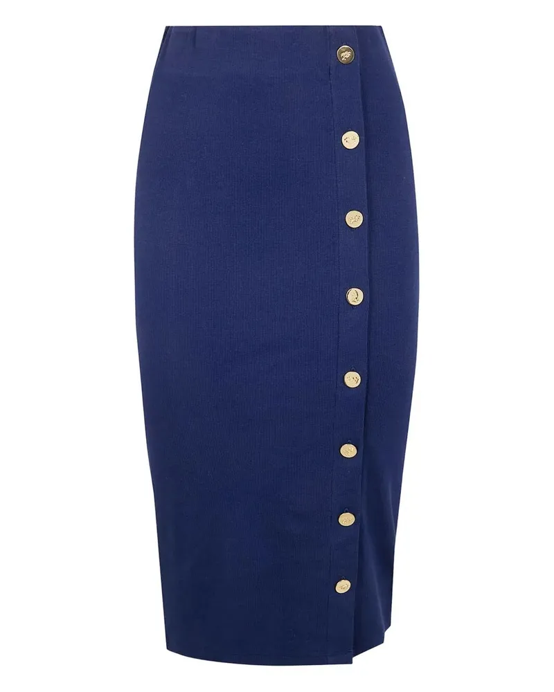 Ralph Lauren Tarver" Mid Pencil Skirt Blue