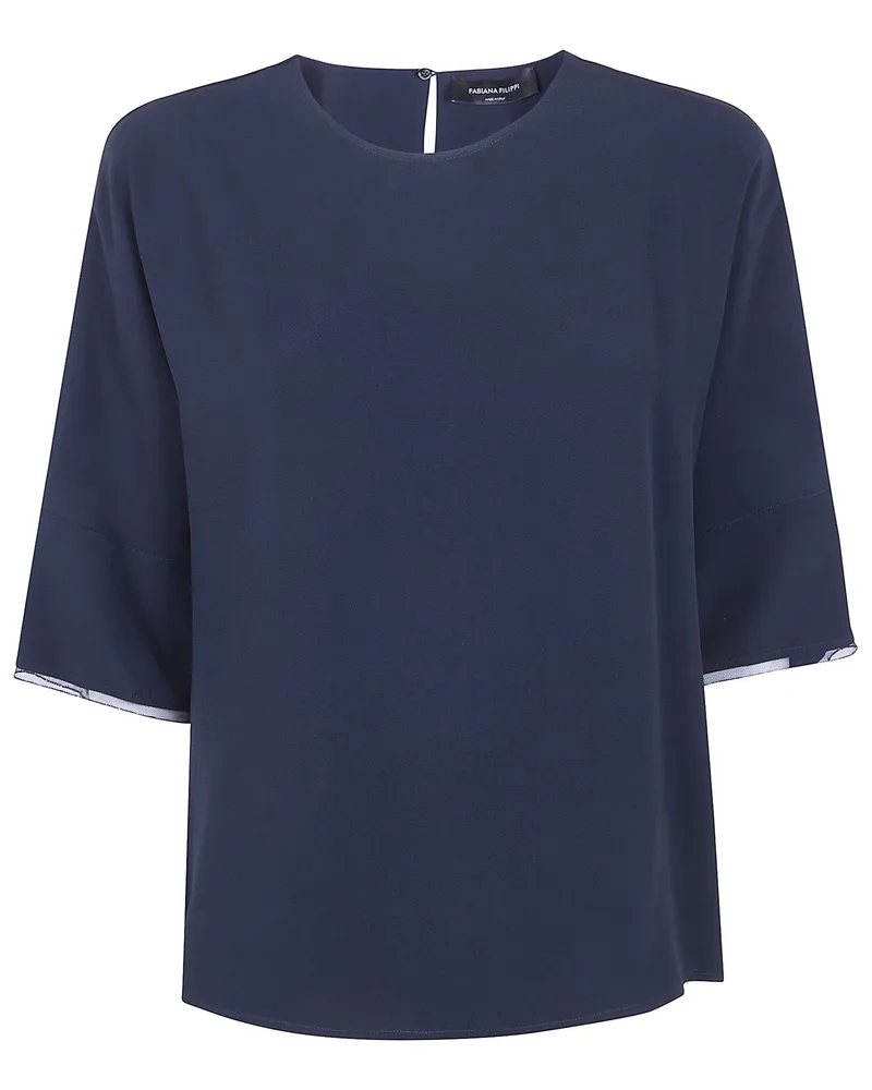 Fabiana Filippi Classic Wide Blouse Blue