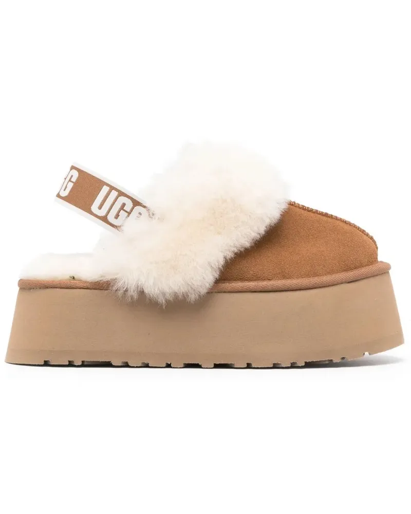 UGG Slippers Suede "Funkette Brown