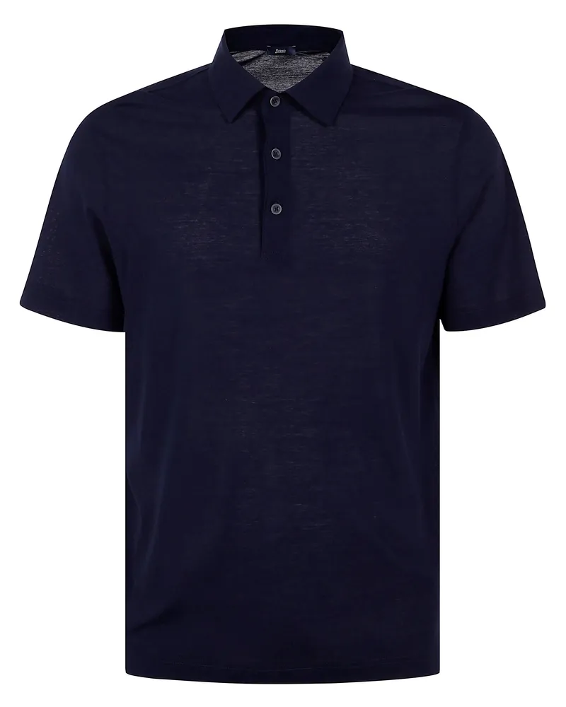 Herno Man Polo Shirt Blue