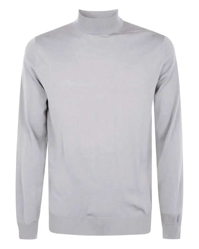 Filippo de Laurentiis Mock Turtle Neck Sweater Beige