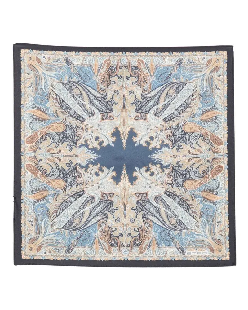 Etro Scarf Silk "Maua0004ak1bqx0883 Blue