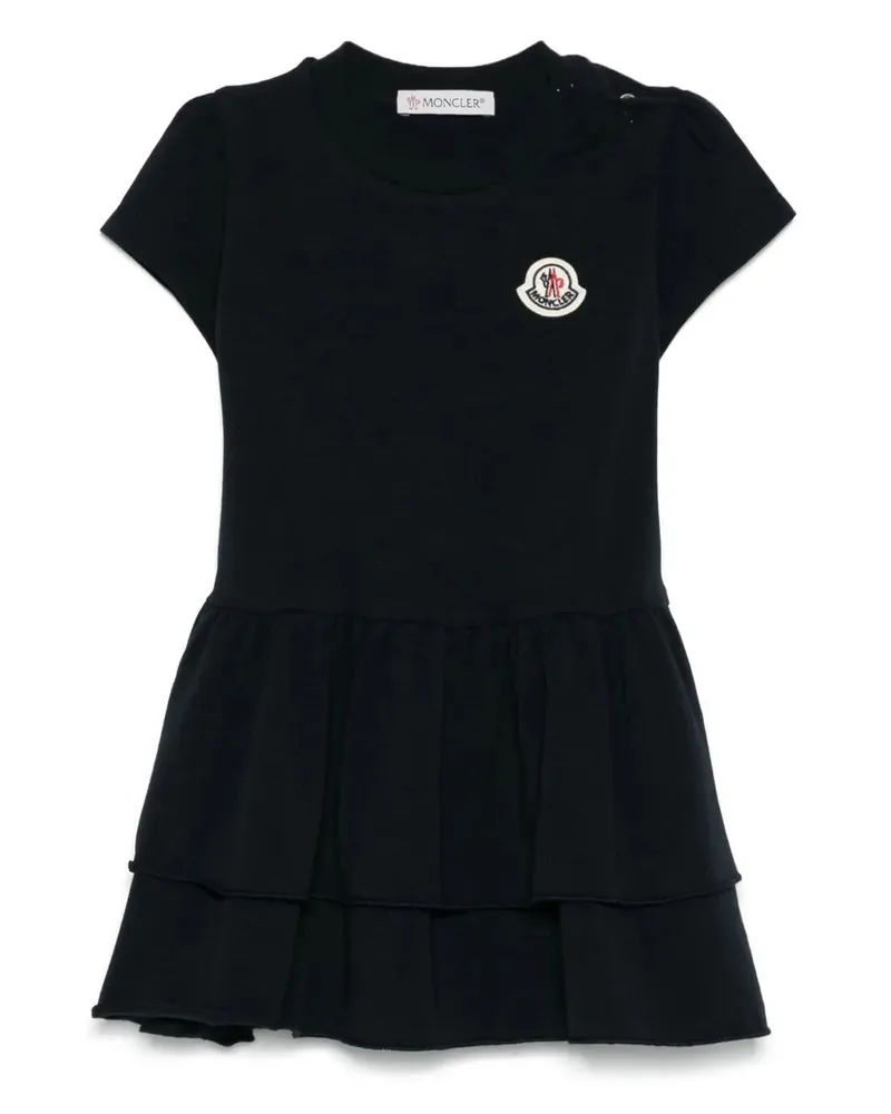 Moncler Tennis Polo Neck Midi Dress Blue
