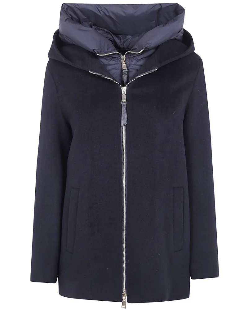 Seventy Coat Nylon Details Short Coat Black