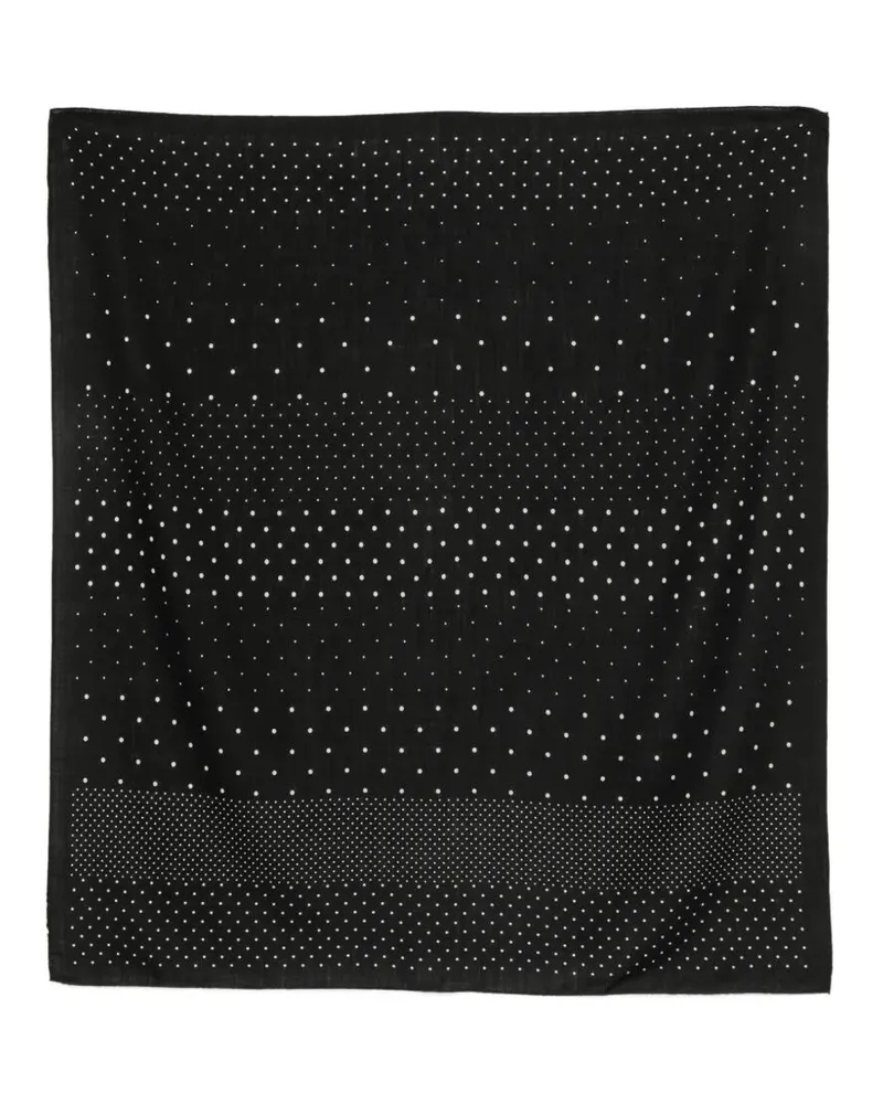 Destin Scarf 90X90 Cm "Judy Carre Random Dots Black