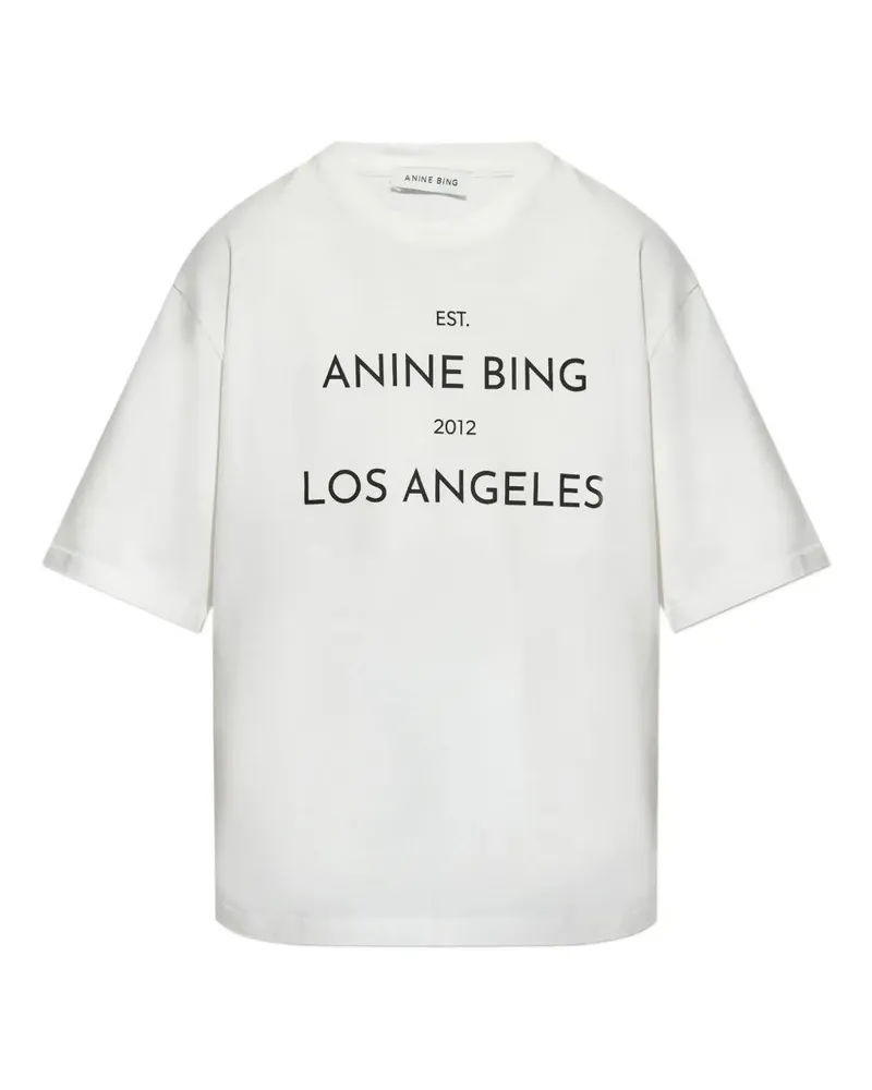 Anine Bing Rudy Tee T-Shirt White