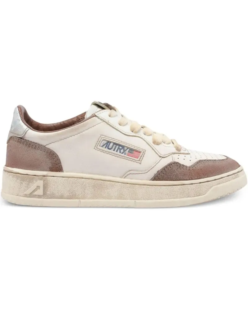 AUTRY Sup Vintage Low" Suede Sneakers White
