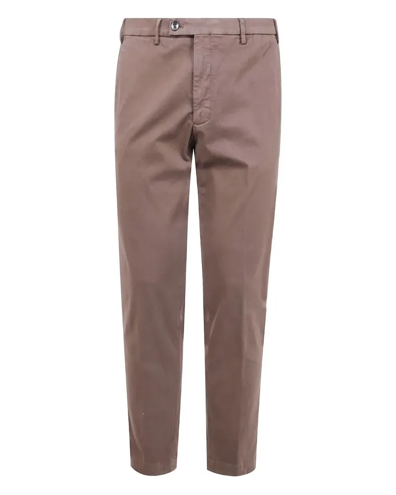 MICHAEL COAL Capri American Pocket Trousers Brown