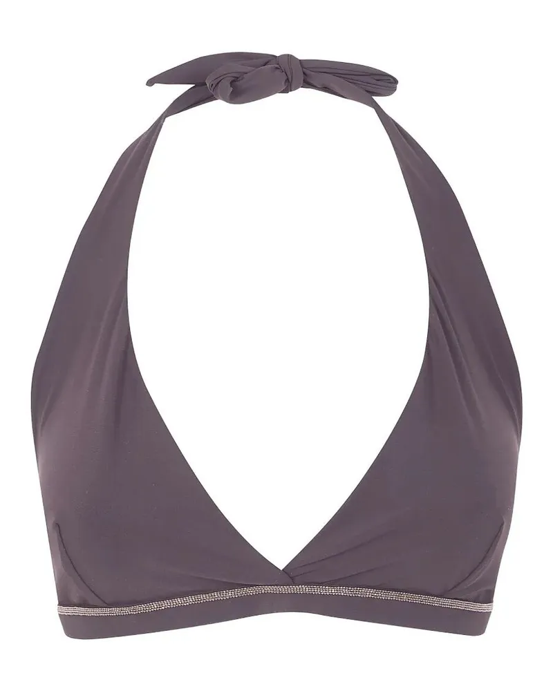 Brunello Cucinelli Swimsuit Top Brown