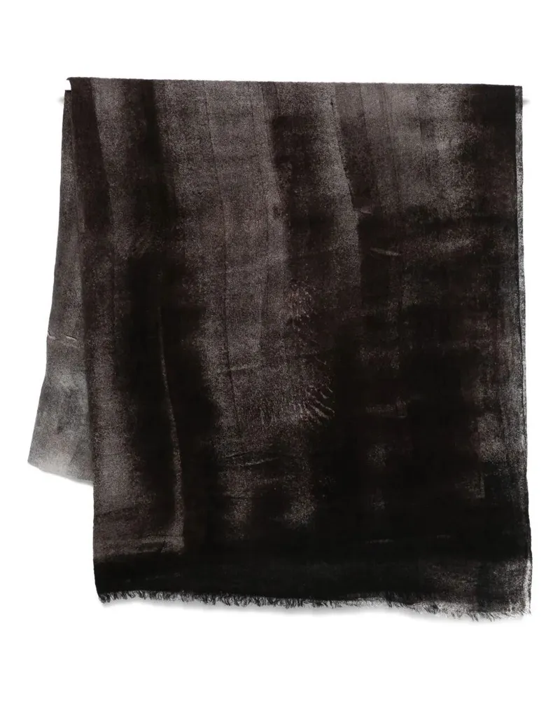 Avant Toi Murales Effect Scarf Light Wool 100X200cm Gray