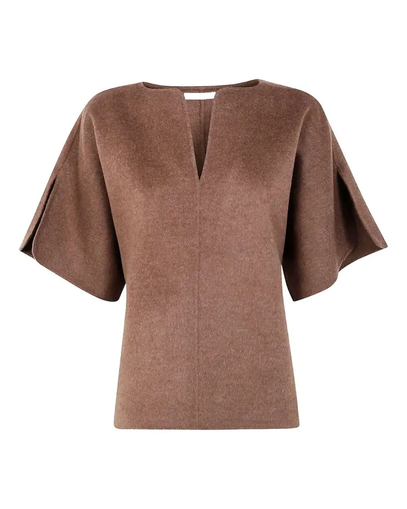 By Malene Birger Calle" Short Sleeves Top Brown