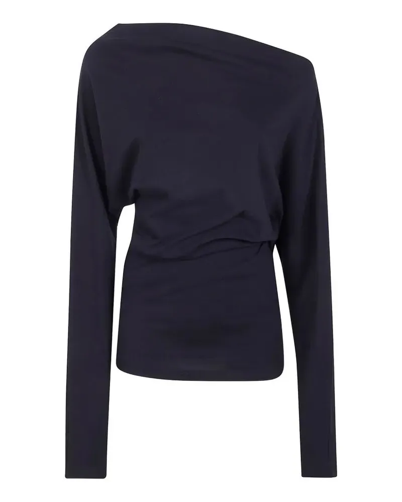 Ann Demeulemeester Roos Bias" Cut Drop Shoulder Top Black