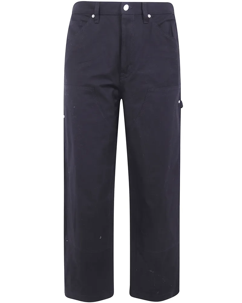 Comme des Garçons Wide Leg Trousers "Boxy Wide Leg Cotton Trouse Black