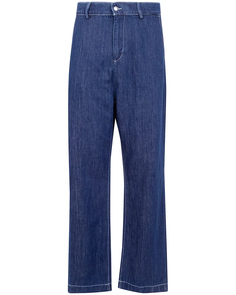 7 for all mankind Jeans Gamba Larga "Wide Leg Chino Blue