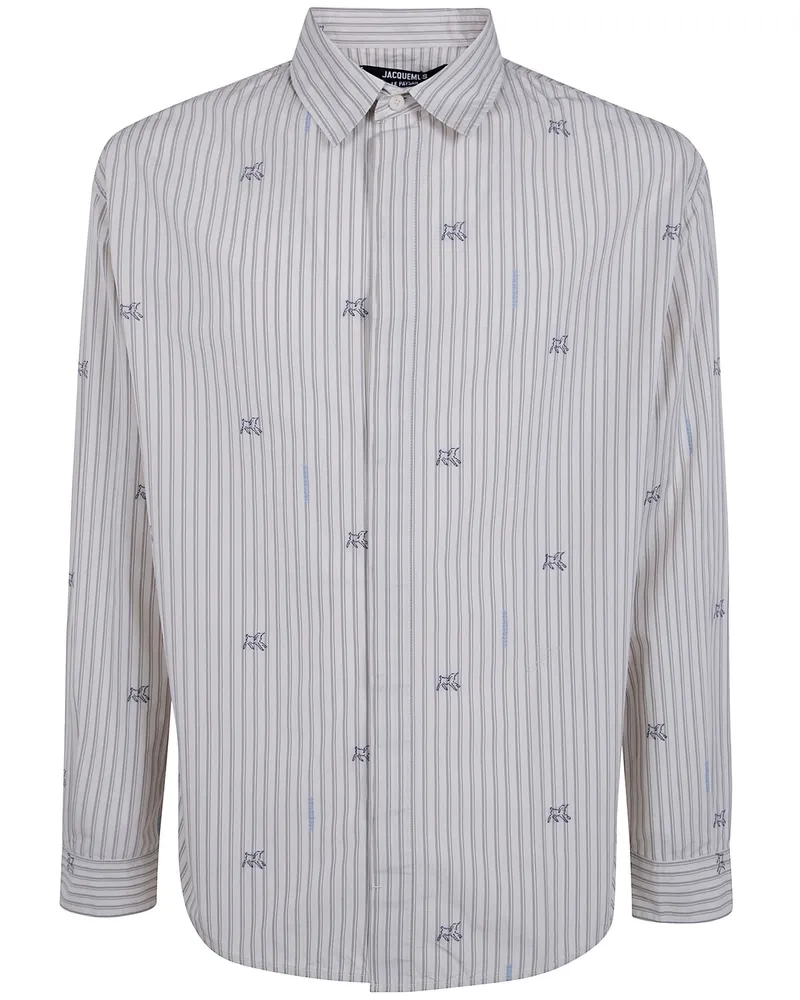 Jacquemus La Chemise Simon Long Sleeves" Shirt Beige