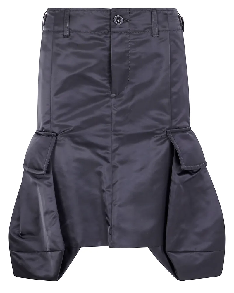 Sacai Nylon Twill Skirt Black
